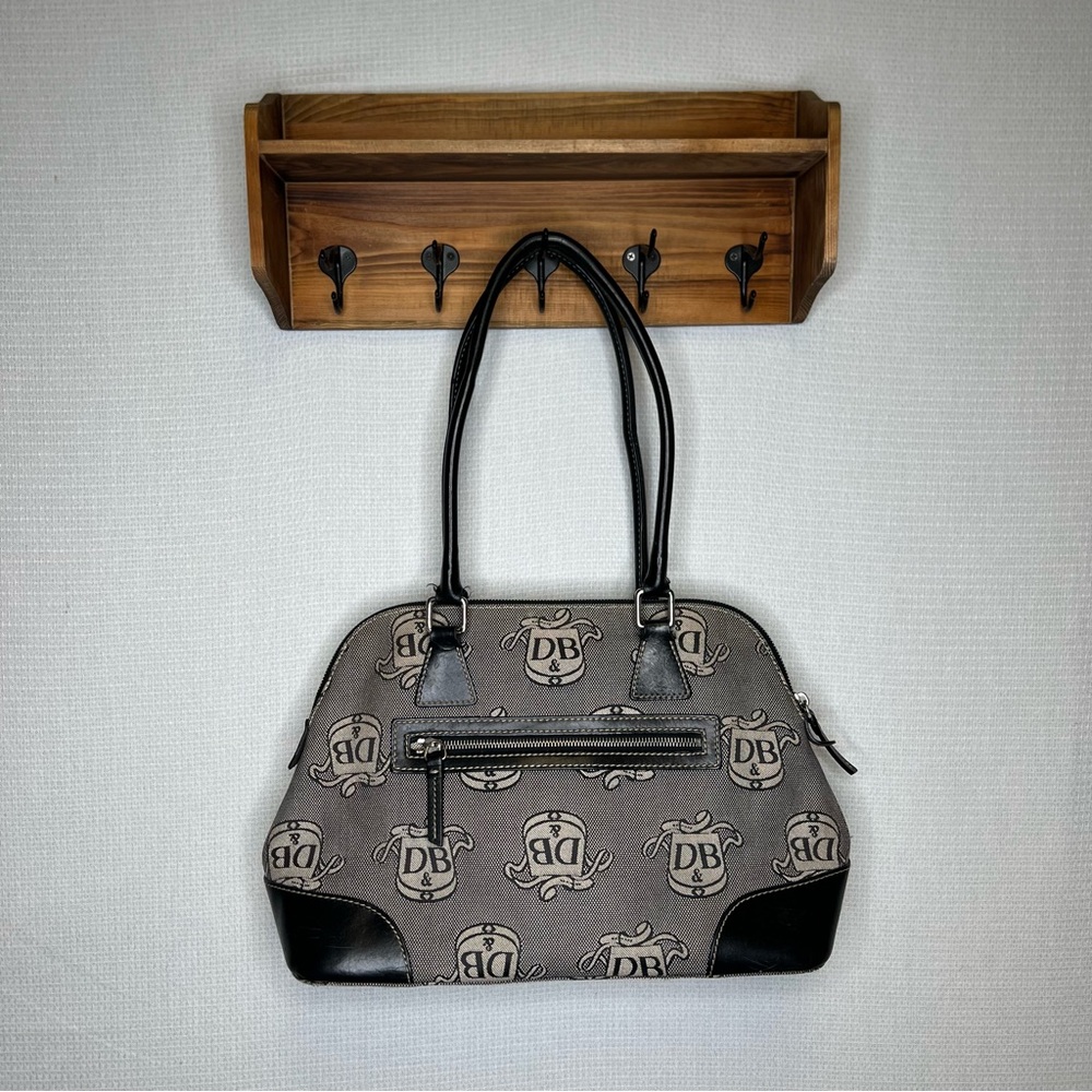 Dooney & Bourke | Gray and Black‎ Shoulder Bag Vintage Zipper